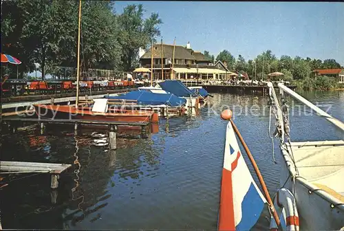 Oud Loosdrecht Hotel Cafe Restaurant De Driesprong Hafen Segelboot Kat. Loosdrecht Wijdemeren