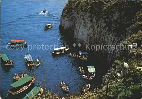 Capri Ingresso alla Grotta Azzura Blaue Grotte Kat. Golfo di Napoli