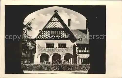 Potsdam Cecilienhof Hauptportal Historische Staette des Potsdamer Abkommens Kat. Potsdam