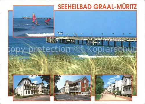 Graal-Mueritz Ostseebad Seebruecke Windsurfen Hotel Ferienheime / Seeheilbad Graal-Mueritz /Bad Doberan LKR