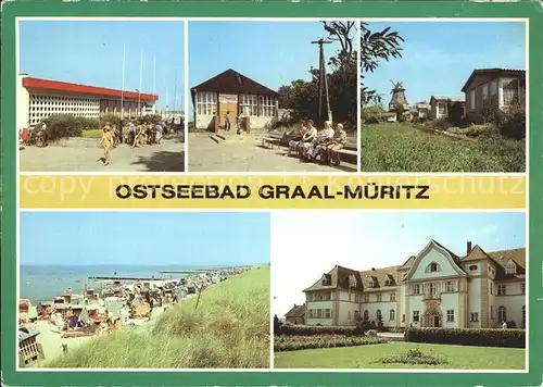 Graal-Mueritz Ostseebad Broilergaststaette Cafe Ferienobjekt Strandperle Strand Sanatorium / Seeheilbad Graal-Mueritz /Bad Doberan LKR