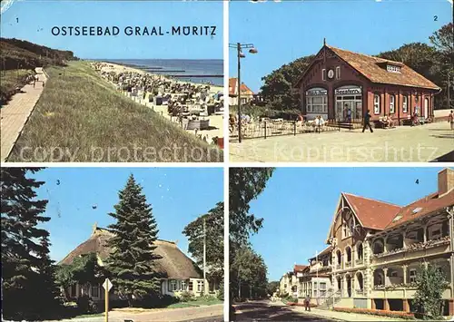 Graal-Mueritz Ostseebad Strand Milchbar Seestern Gaertnerische Produktions Genossenschaft Rosa Luxemburg Strasse / Seeheilbad Graal-Mueritz /Bad Doberan LKR