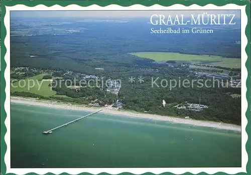 Graal-Mueritz Ostseebad Fliegeraufnahme / Seeheilbad Graal-Mueritz /Bad Doberan LKR