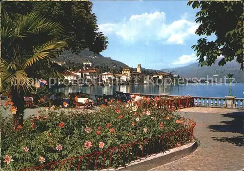 Gardone Riviera Lago di Garda Uferpromenade Gardasee Kat. Italien