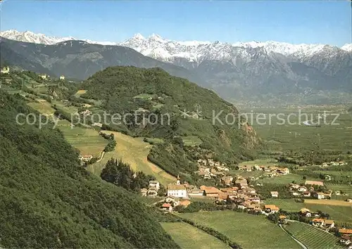 Nals Bozen Panorama Etschtal Alpenkette Kat. Italien