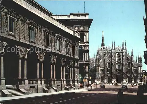 Milano Via Mercanti e Piazza del Duomo Kat. Italien