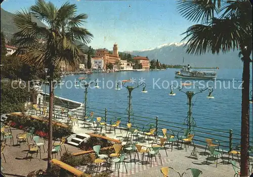 Gardone Riviera Lago di Garda Terrasse am See Kat. Italien