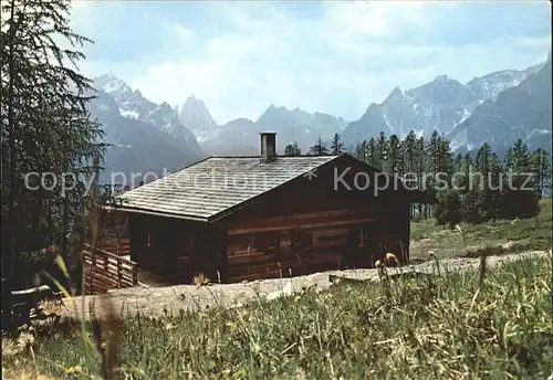 Sexten Sesto Suedtirol Laerchenhuette Kat. Bozen