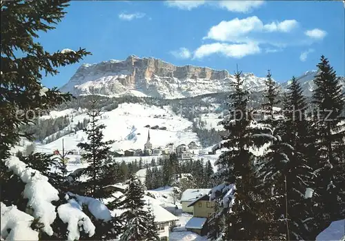 Pedraces  mit Monte Croce Kat. Bozen Suedtirol
