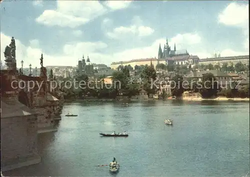 Praha Prahy Prague mit Burg Schloss Kat. Praha