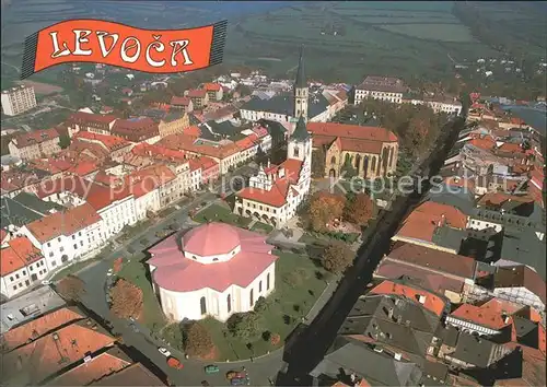 Levoca Zips Fliegeraufnahme historisches Centrum Kat. Leutschau