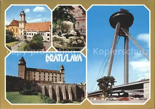 Bratislava Bruecke Burg / Polen /Polen