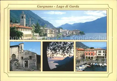 Gargnano Lago di Garda Haeuser am See Hafen Kat. Italien