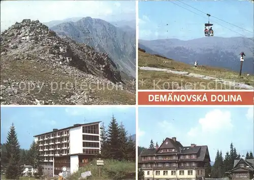 Nizke Tatry Demaenovsa Dolina Seilbahn Kat. Slowakische Republik