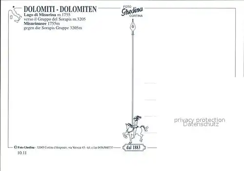 Misurinasee Dolomiten Kat. Italien