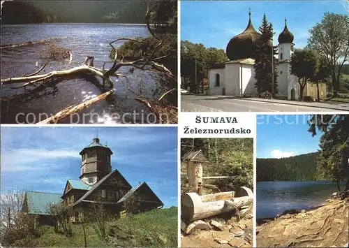 Sumava Boehmerwald Zeleznorudsko Kirchen Kat. Tschechische Republik