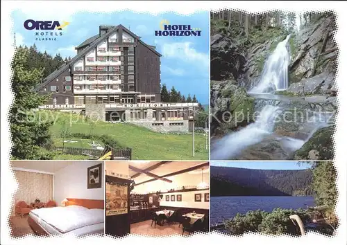 Schwarzer See Boehmerwald Hotel Horizont Klammerloch Kat. Tschechische Republik
