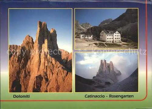 Catinaccio Dolomiten Vajolet Huette Kat. Italien