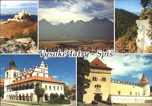 Vysoke Tatry Spissky Hrad Mestsky Hrad Kat. Slowakische Republik