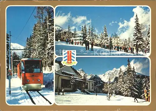 Vysoke Tatry Bergbahn Skigebiet Kat. Slowakische Republik