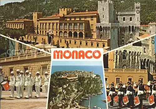 Monaco Le Rocher Palais Princier Koenigliche Garde Kat. Monaco