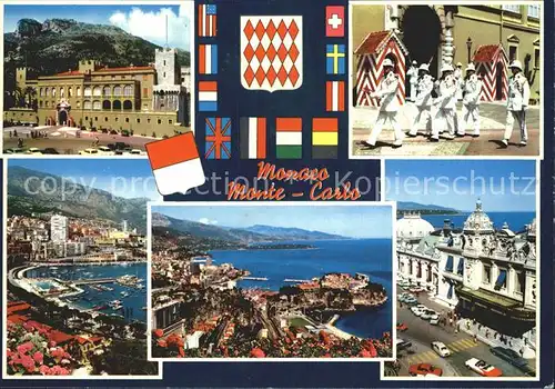 Monaco Monte Carlo Hafen und Palast Kat. Monaco