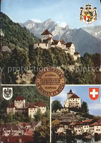 Liechtenstein  Schloesser Vaduz Schattenburg Werdenberg Kat. Liechtenstein