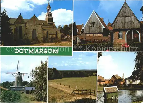 Ootmarsum Windmuehle Kirche  Kat. Denekamp