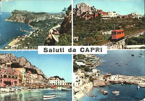 Capri Bergbahn Hafen  Kat. Golfo di Napoli