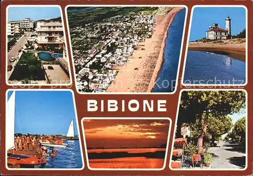 Bibione Fliegeraufnahme Strand