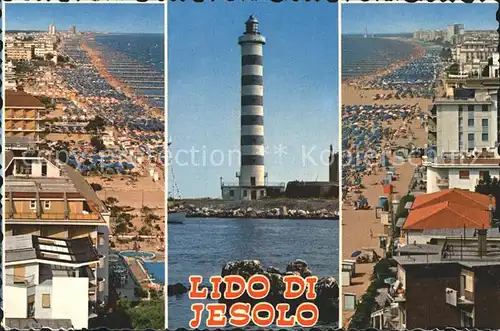 Lido di Jesolo Leuchtturm Strand  Kat. Italien