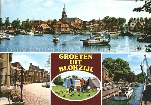 Blokzijl Hafen Campingplatz Kanal 