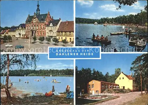 Dahlener Heide Rathaus Waldbad Schmannewitz FDGB Heim Kaethe Kollwitz Huette  Kat. Dahlen Sachsen