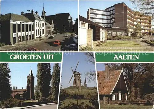Aalten Kirche Windmuehle Gebaeude  Kat. Niederlande