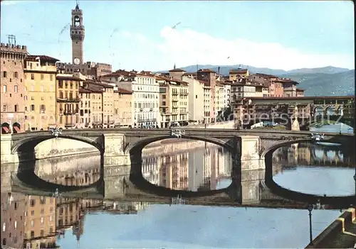 Firenze Toscana H. Dreieinigkeits Bruecke  Kat. Firenze