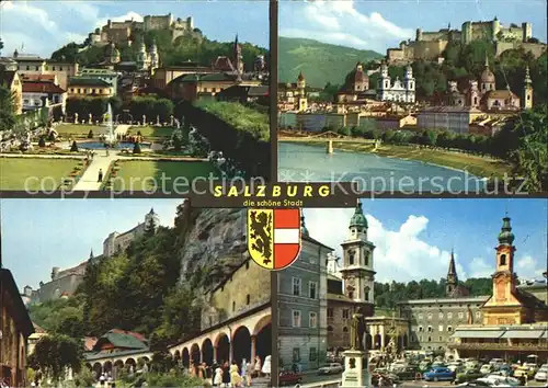 Salzburg Oesterreich Denkmal Panoram Schloss Kat. Salzburg