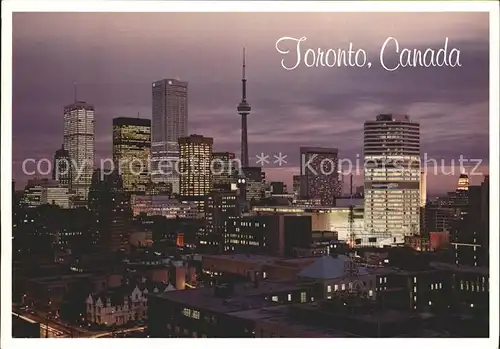 Toronto Canada Skyline bei Nacht Kat. Ontario
