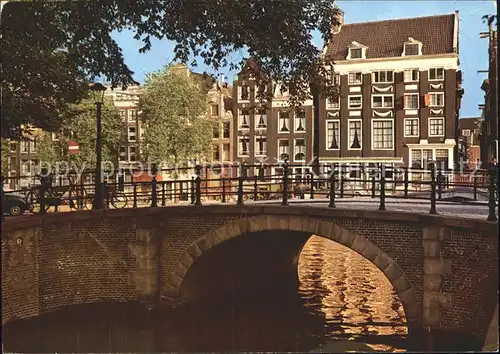 Amsterdam Niederlande Blauwburgwal Singel Kat. Amsterdam