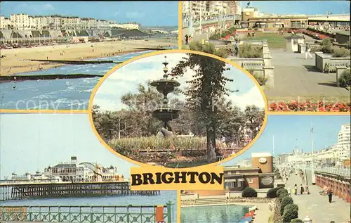 Brighton East Sussex Beach Palace Pier Old Steine Gardens Kat. 