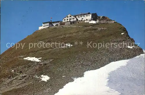 Grindelwald Faulhorngipfel mit Berghotel Kat. Grindelwald