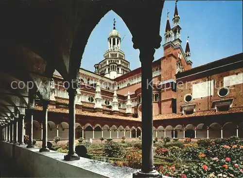 Certosa Di Pavia Kleine Klosterhalle und Tiburium Kat. Italien