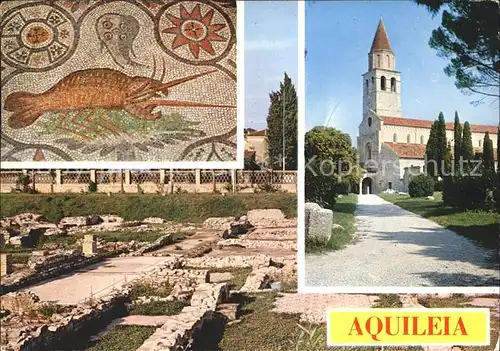 Aquileia Mosaico L`Aragosta Kat. Italien