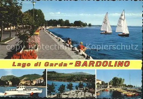 Bardolino Hafen Partie am Wasser Gardasee