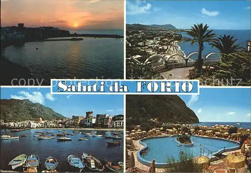 Forio d Ischia mit Hafen  Kat. 