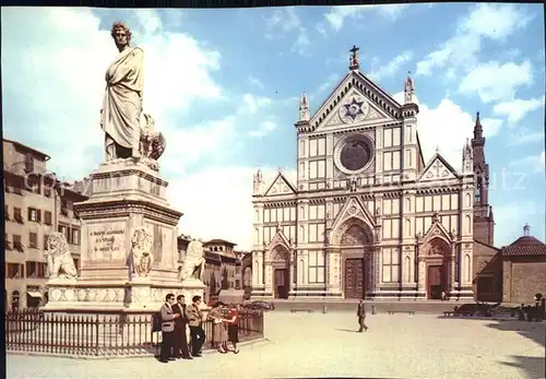 Firenze Toscana Piazza e Chiesa di Santa Croce Kat. Firenze