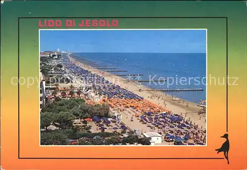 Lido di Jesolo Spiaggia veduta aerea Kat. Italien