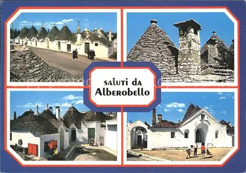 Alberobello Apulien Ortsansichten Kat. Bari