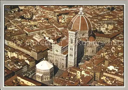 Firenze Toscana Veduta aerea del Duomo Dom Fliegeraufnahme Kat. Firenze