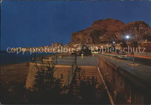 Cefalu Panorama notturno Kat. Palermo