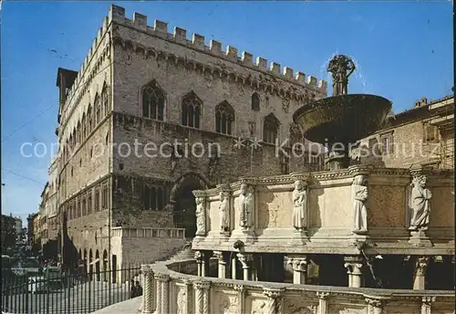 Perugia Umbria Palazzo Comunale Fontana maggiore Kat. Perugia